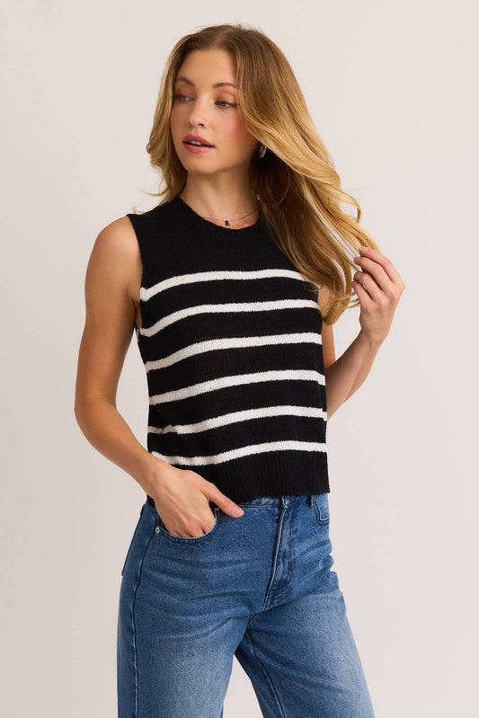 Striped Solstice Sweater Top