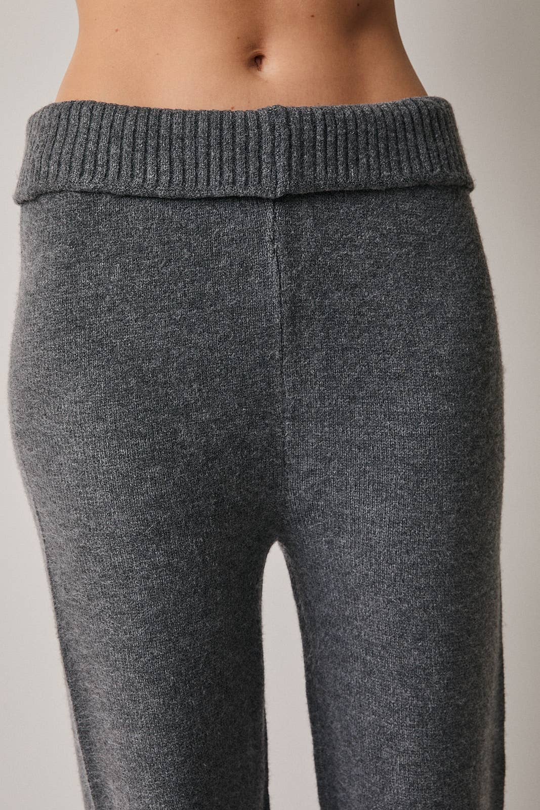 Heather Foldover Pants