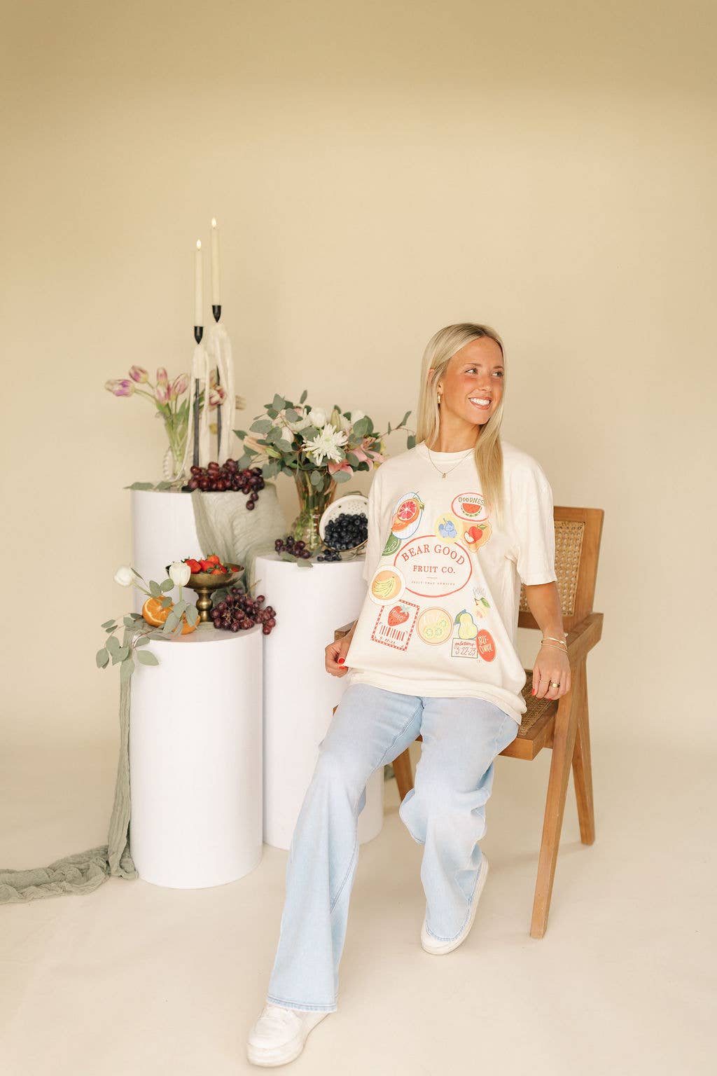 Bear Good Fruit Co. Stickers Graphic Tee