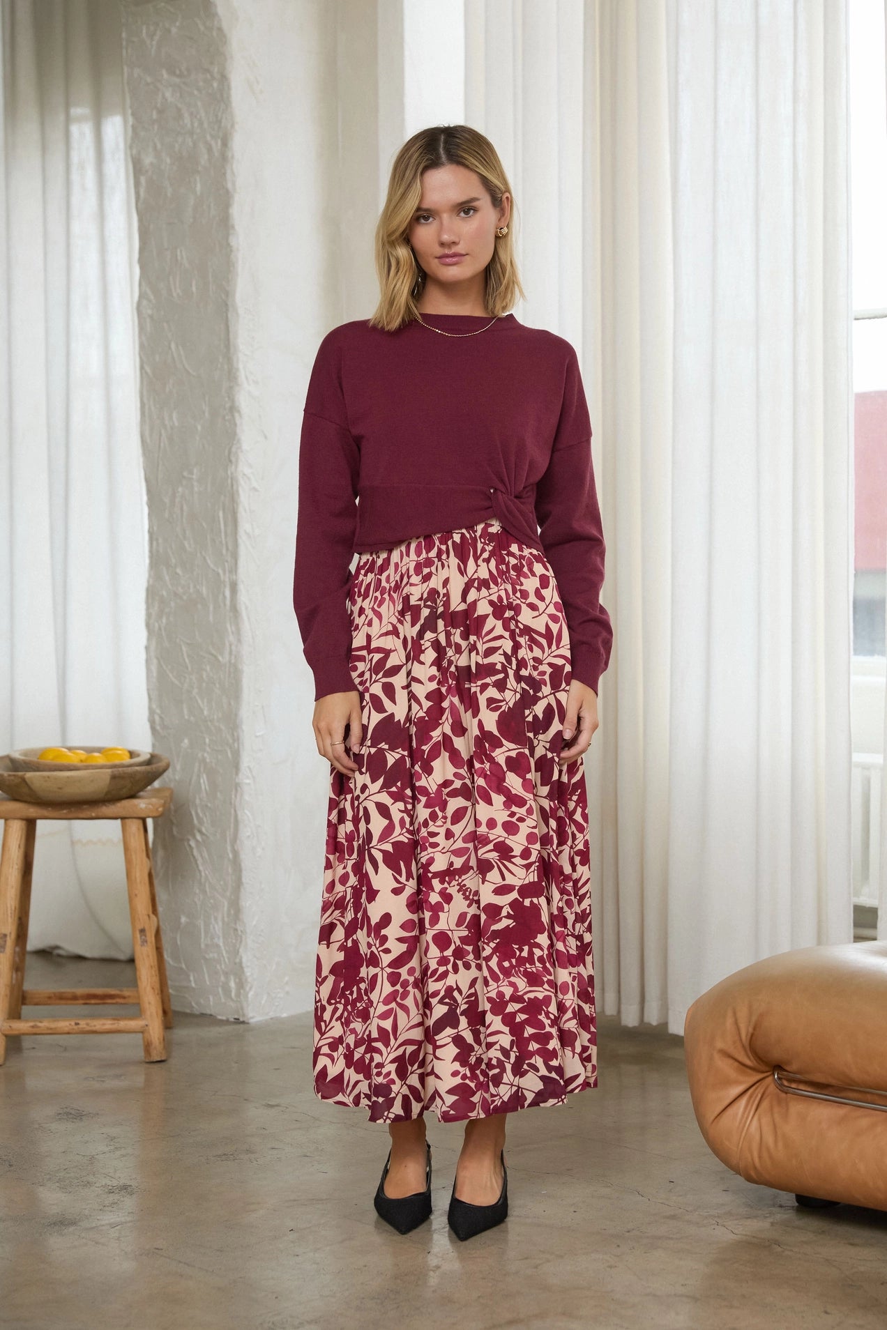 Crimson Charm Dress