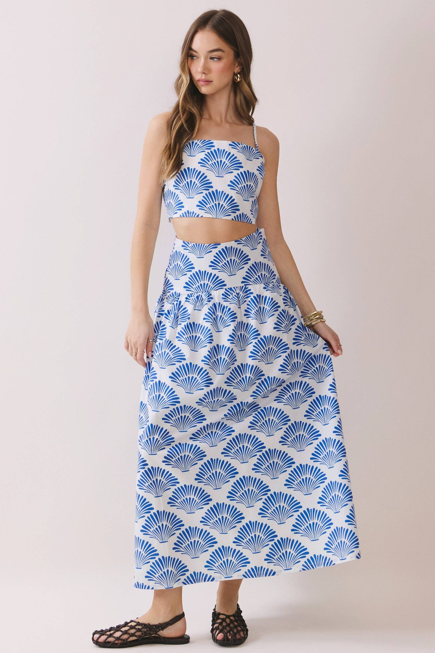 Seashell Midi Skirt