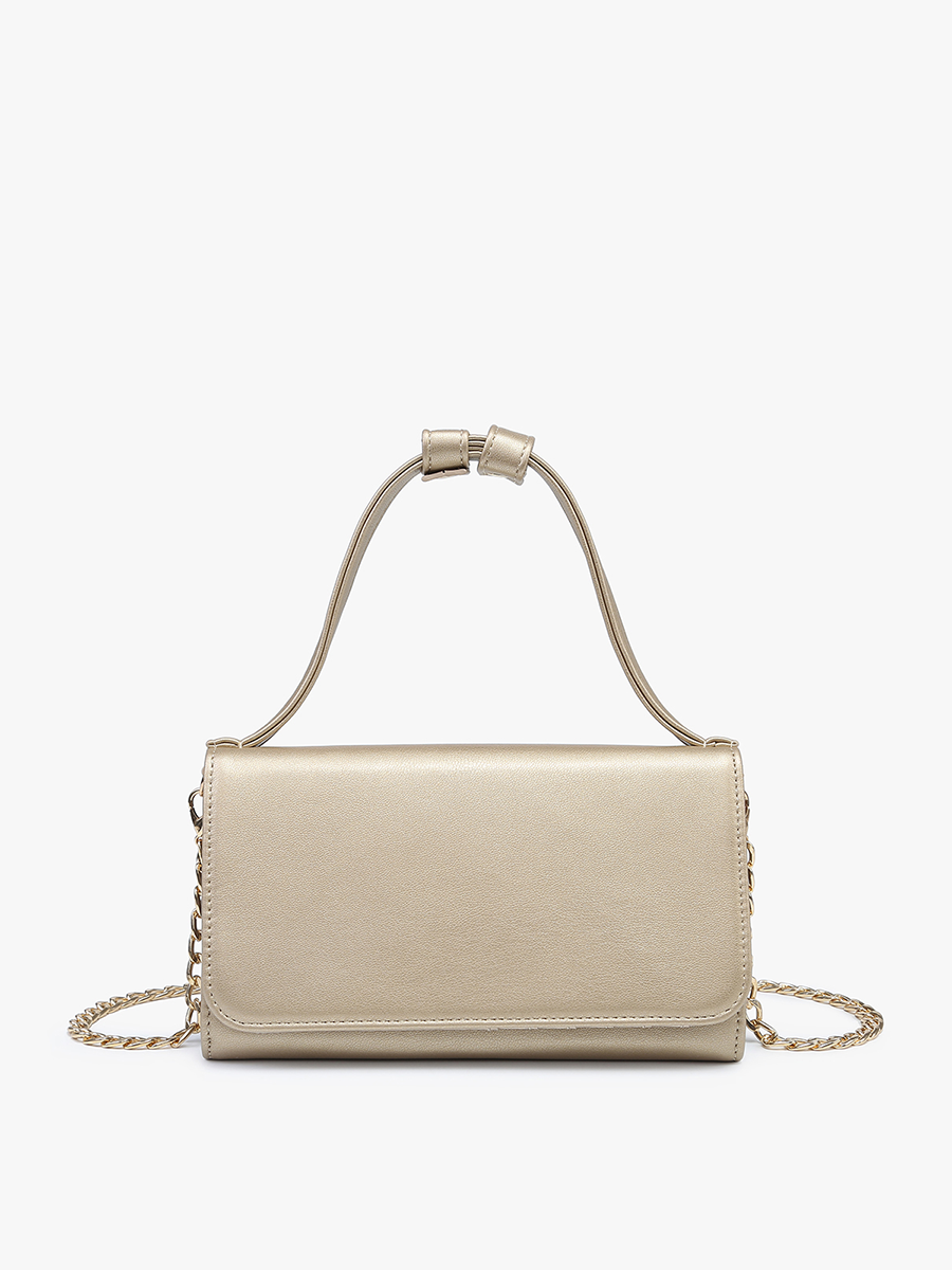 Honey Rectangular Crossbody w/ Chain