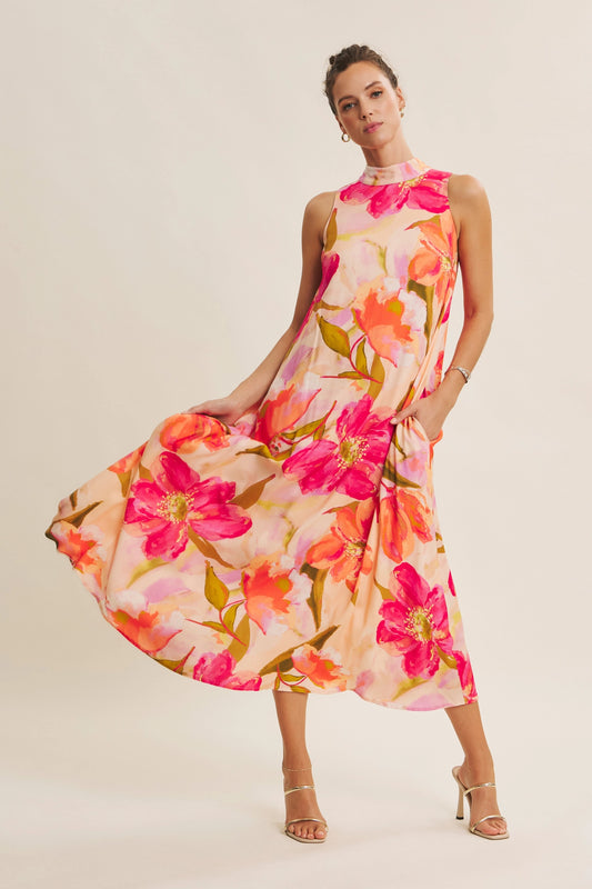 Peach Petal Dress