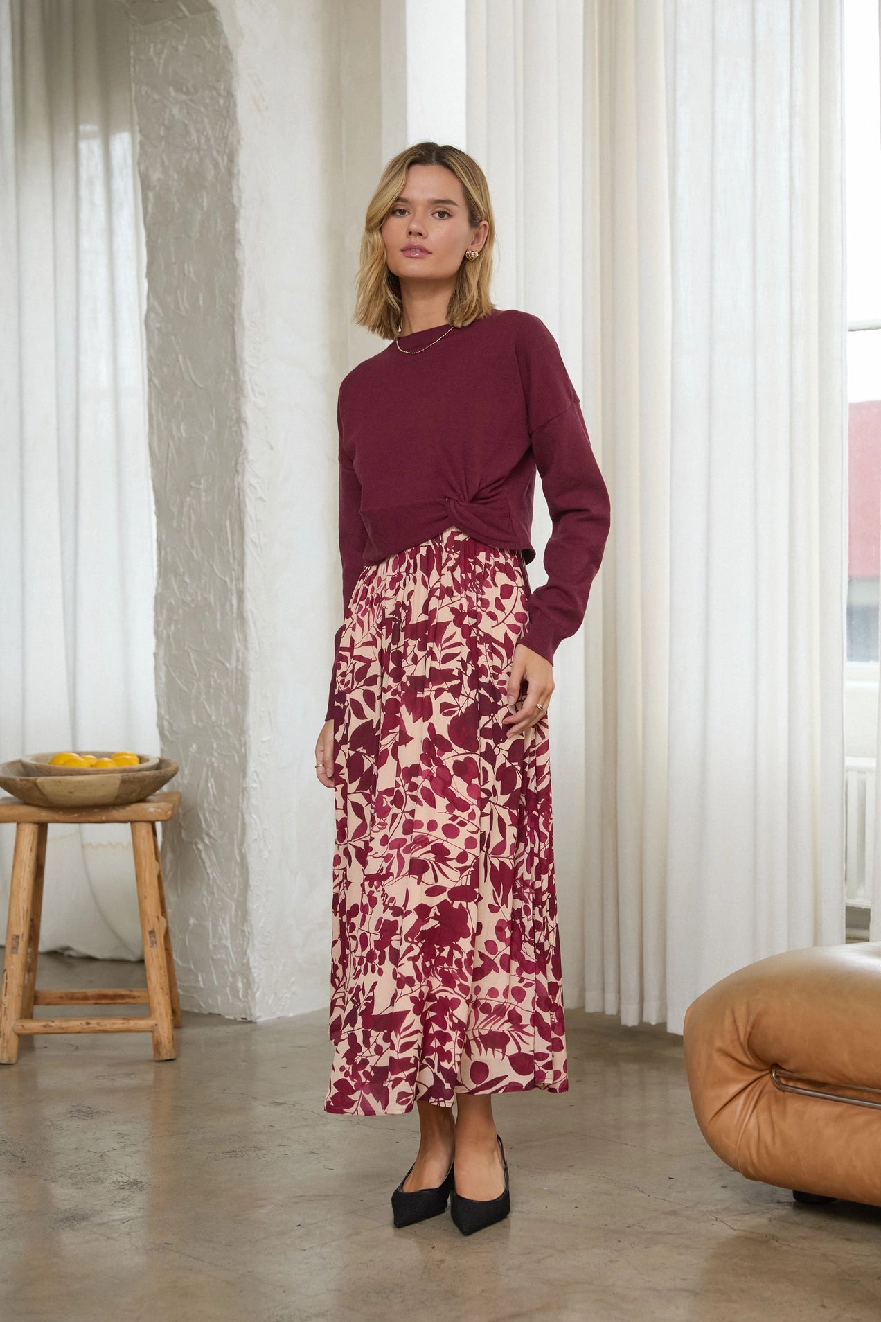 Crimson Charm Dress