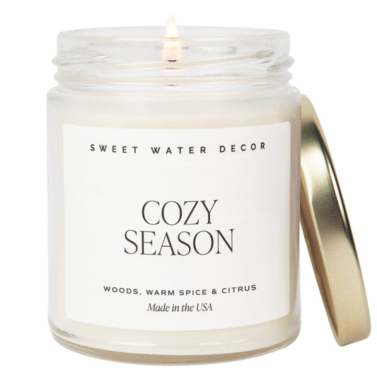 Cozy Season 9 oz Soy Candle - Fall Home Decor & Gifts