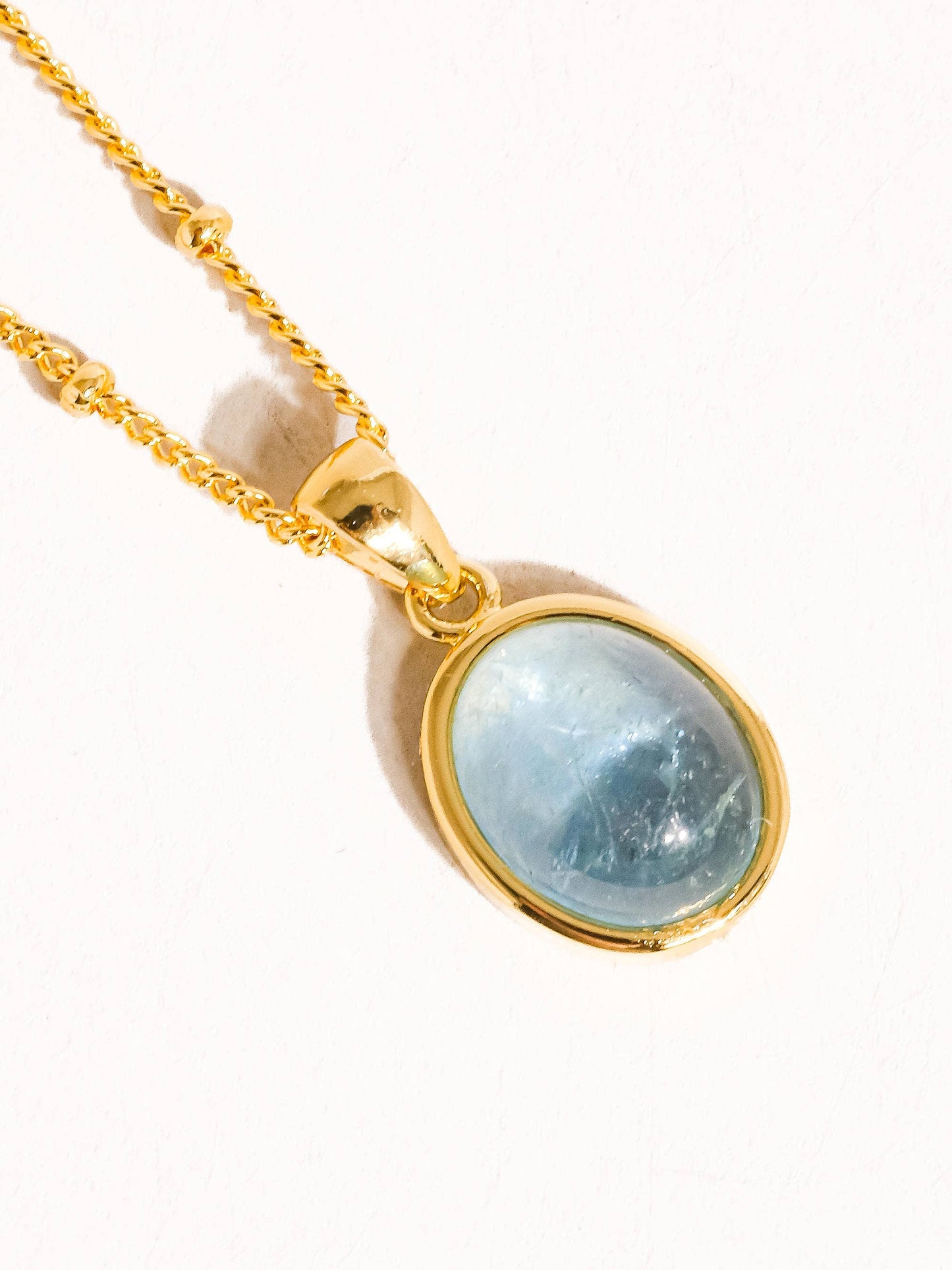 Caillou 18K Gold Natural Stone Necklace