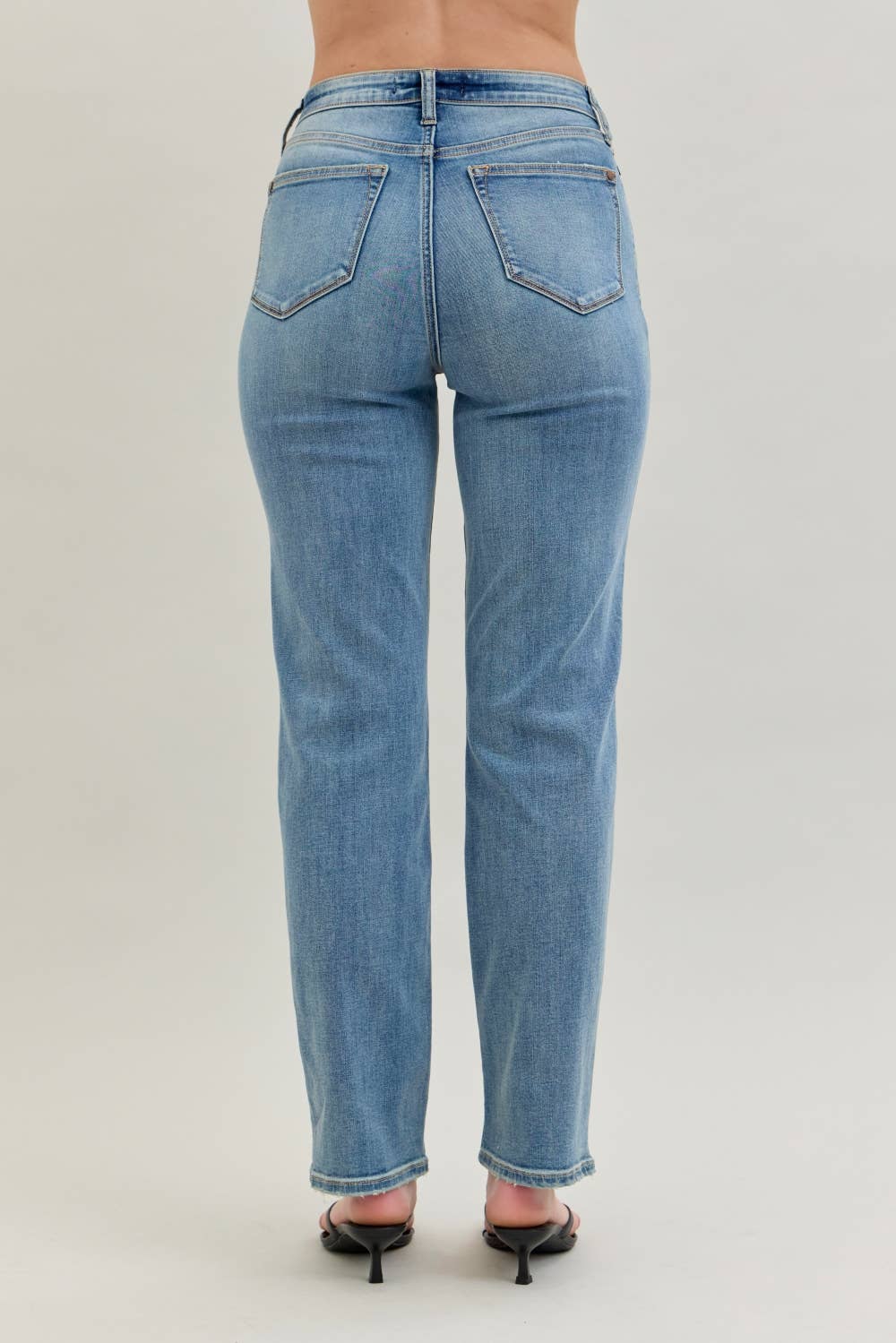 High Waist Straight Fit Jeans