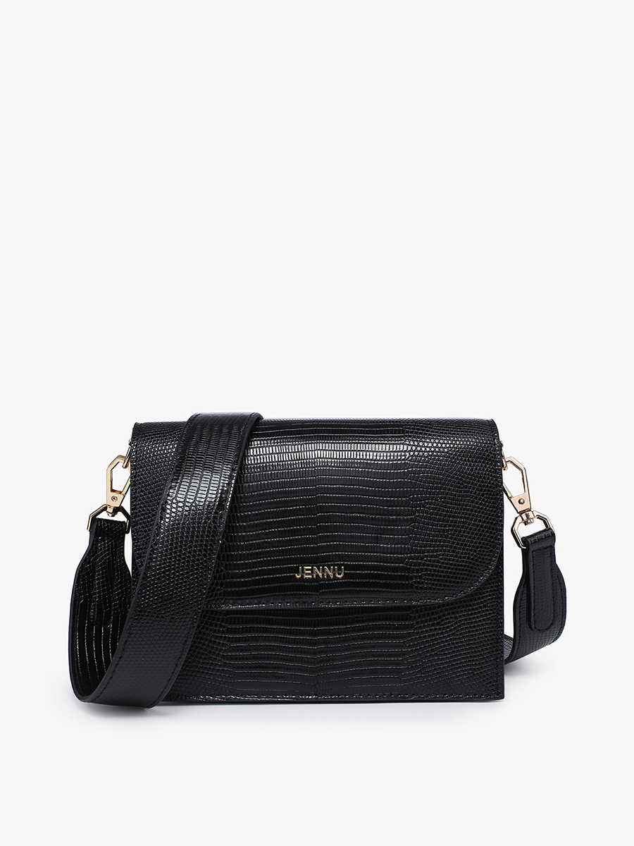 Tokyo Crocodile Embossed Crossbody Bag