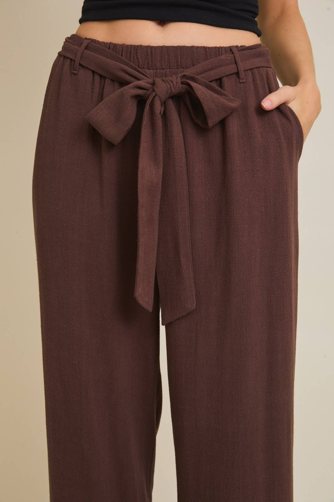 Chocolate Tie Trousers