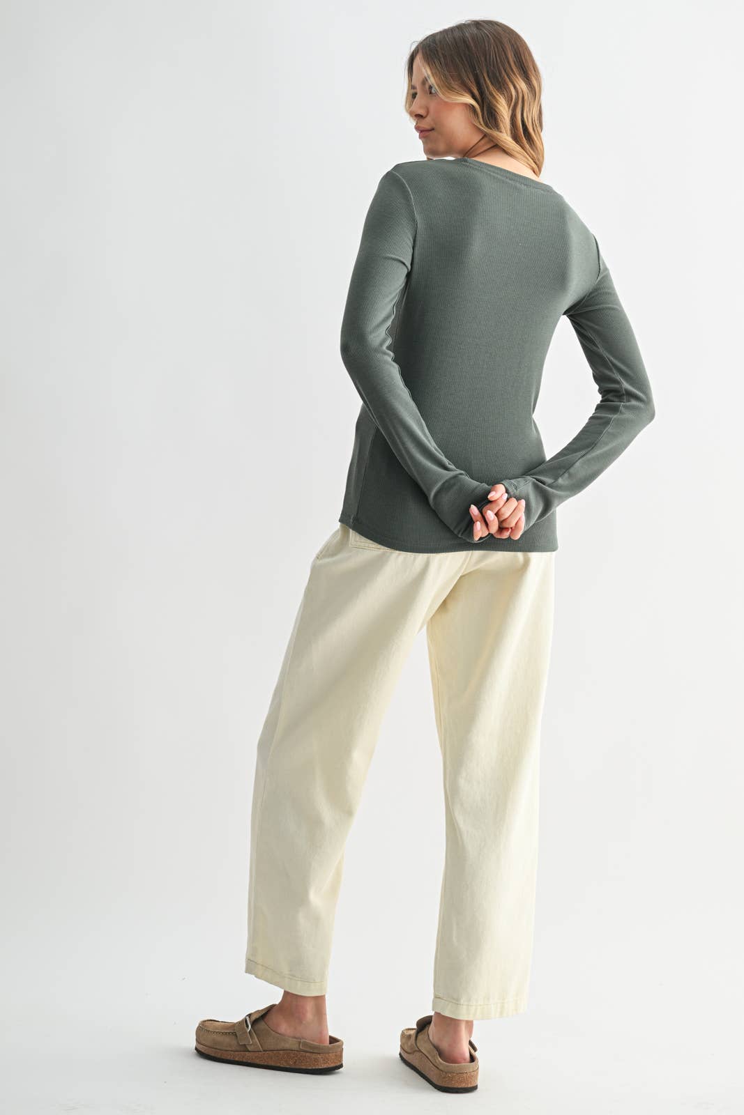 Classic Rib Knit Tee