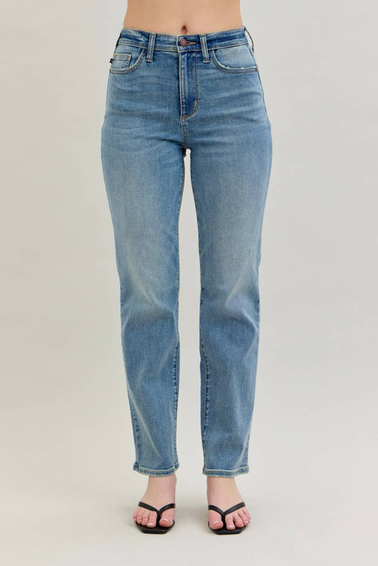 High Waist Straight Fit Jeans