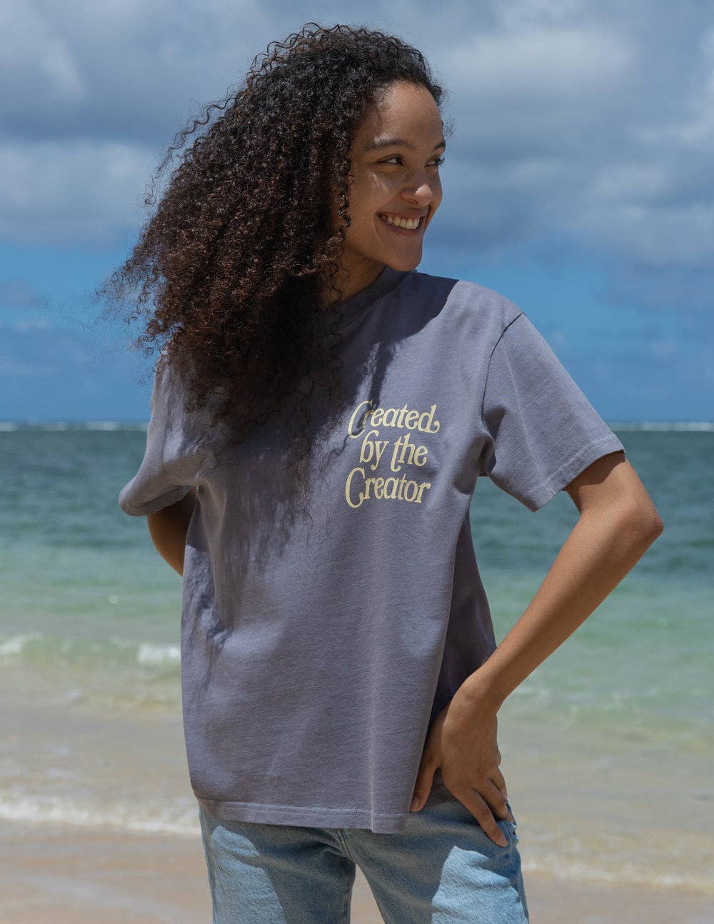 Created by the Creator Plum Unisex Tee