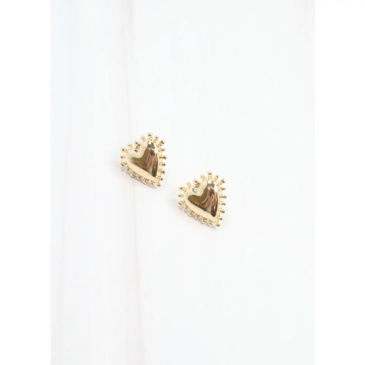 Mccabe Heart Stud Earring Gold