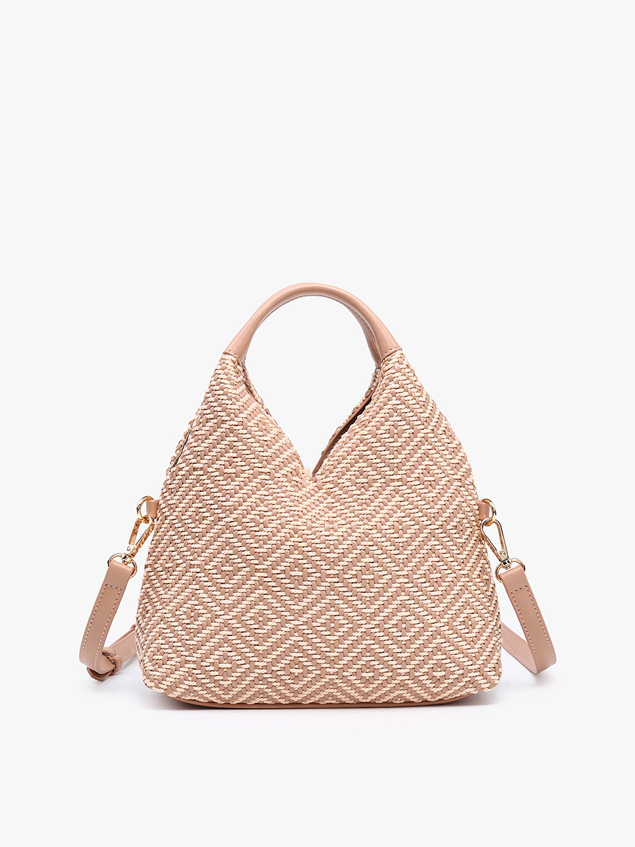 Cecily Woven Diamond Hobo