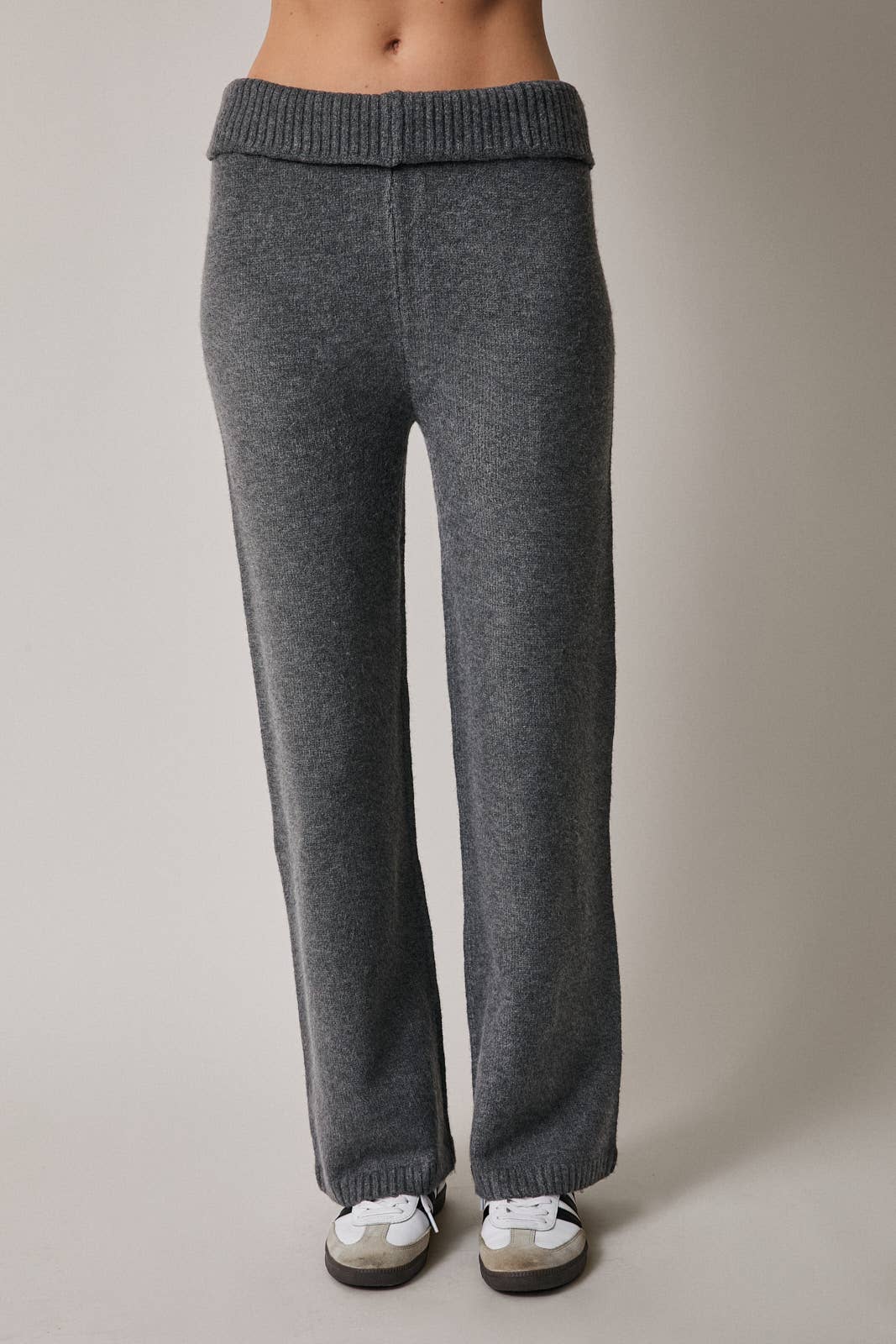 Heather Foldover Pants