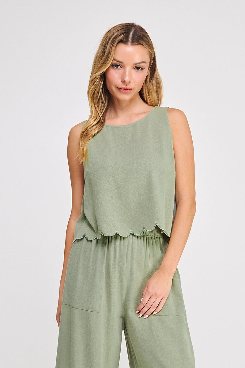Lila Linen Tank