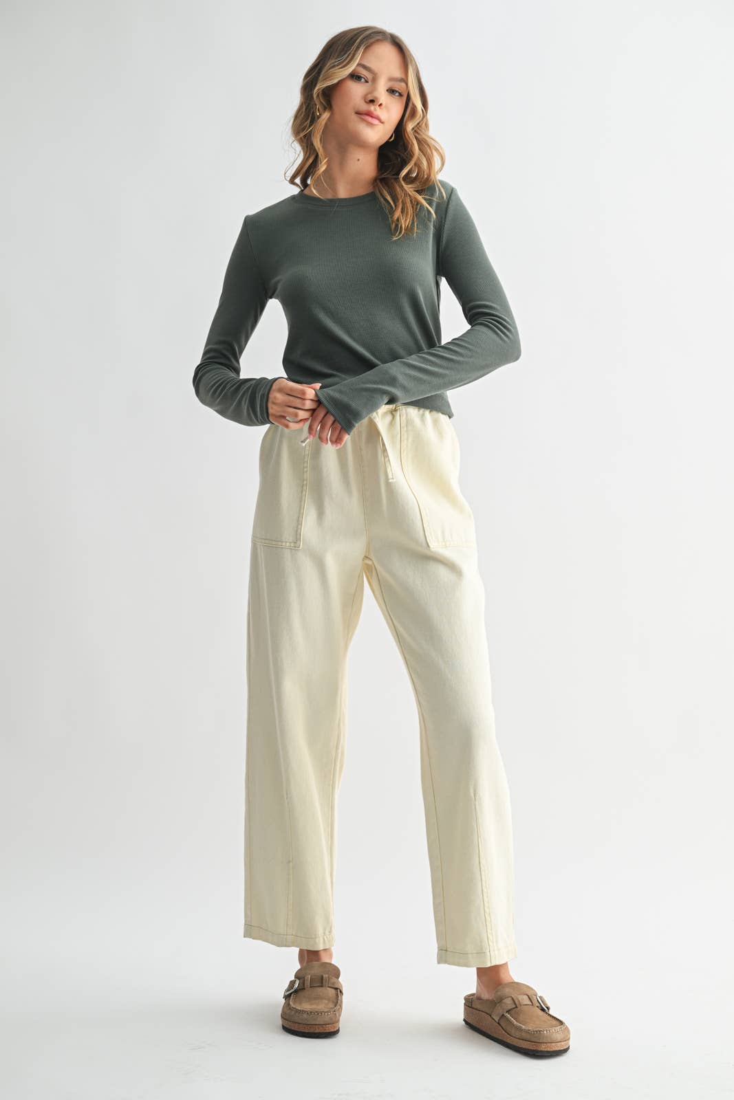 Classic Rib Knit Tee