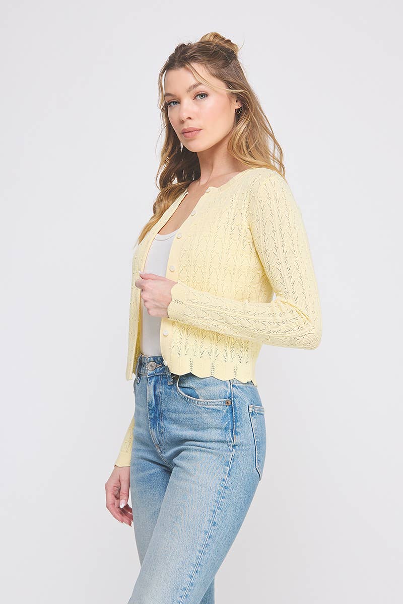 Grace Pointelle Cardigan