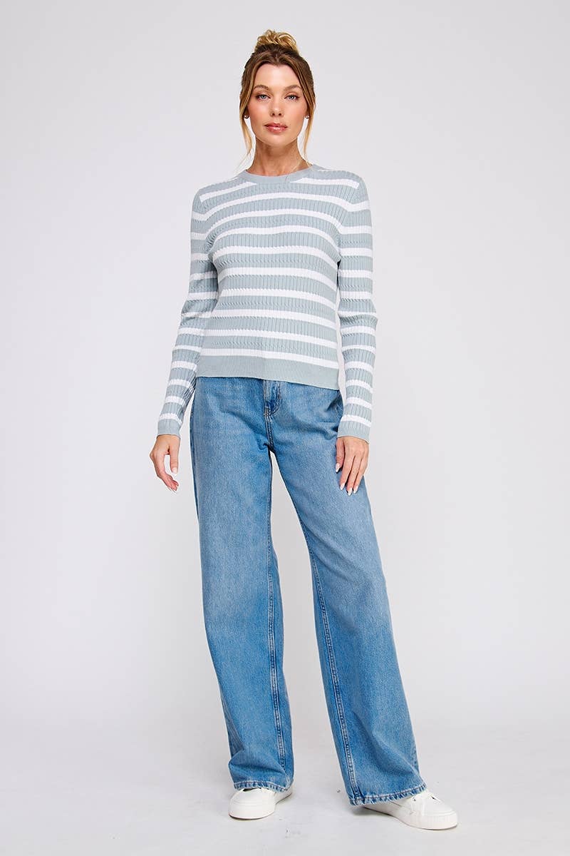 Tidestripe Cable Sweater