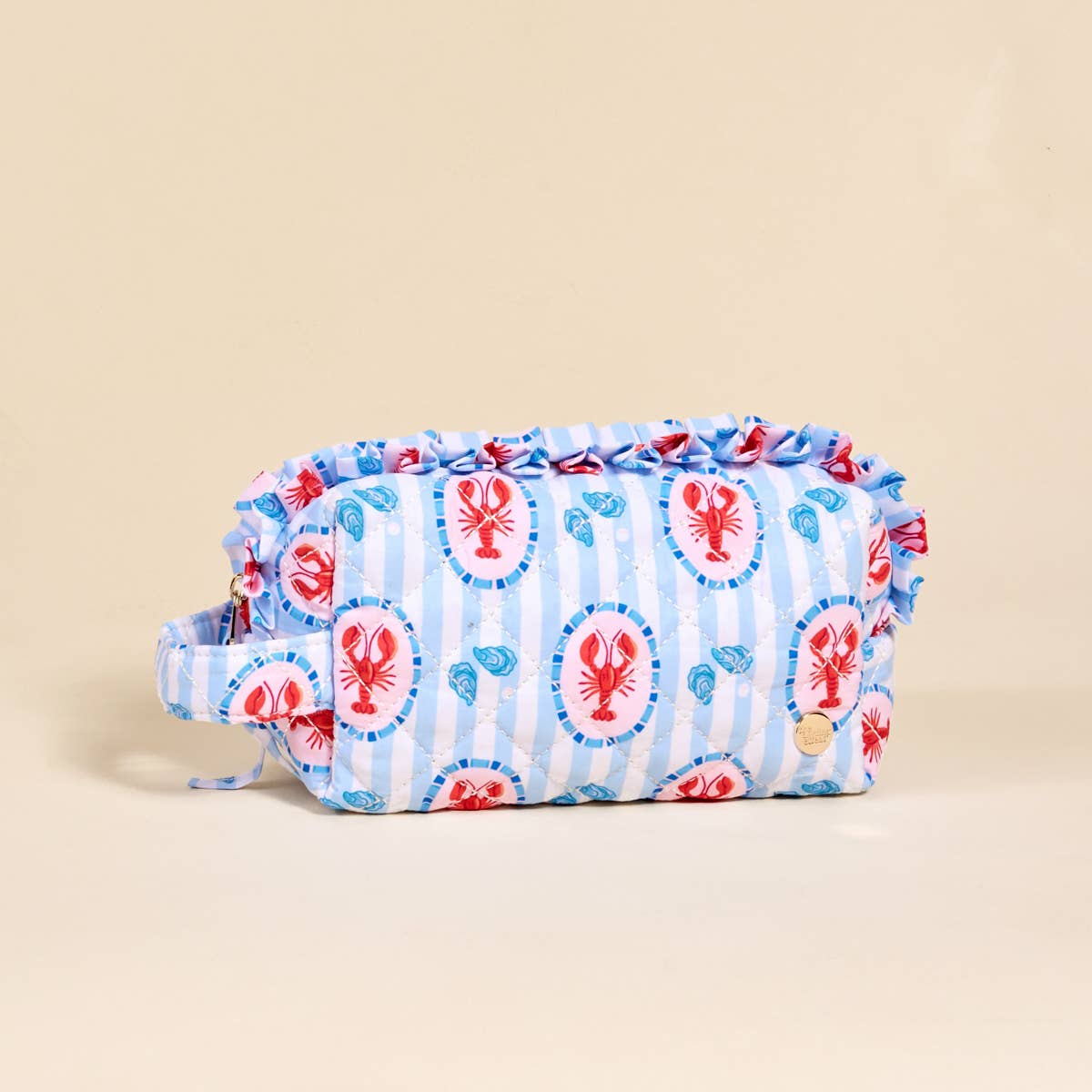 Essentials Quilted Cosmetic Pouch–Harbor House