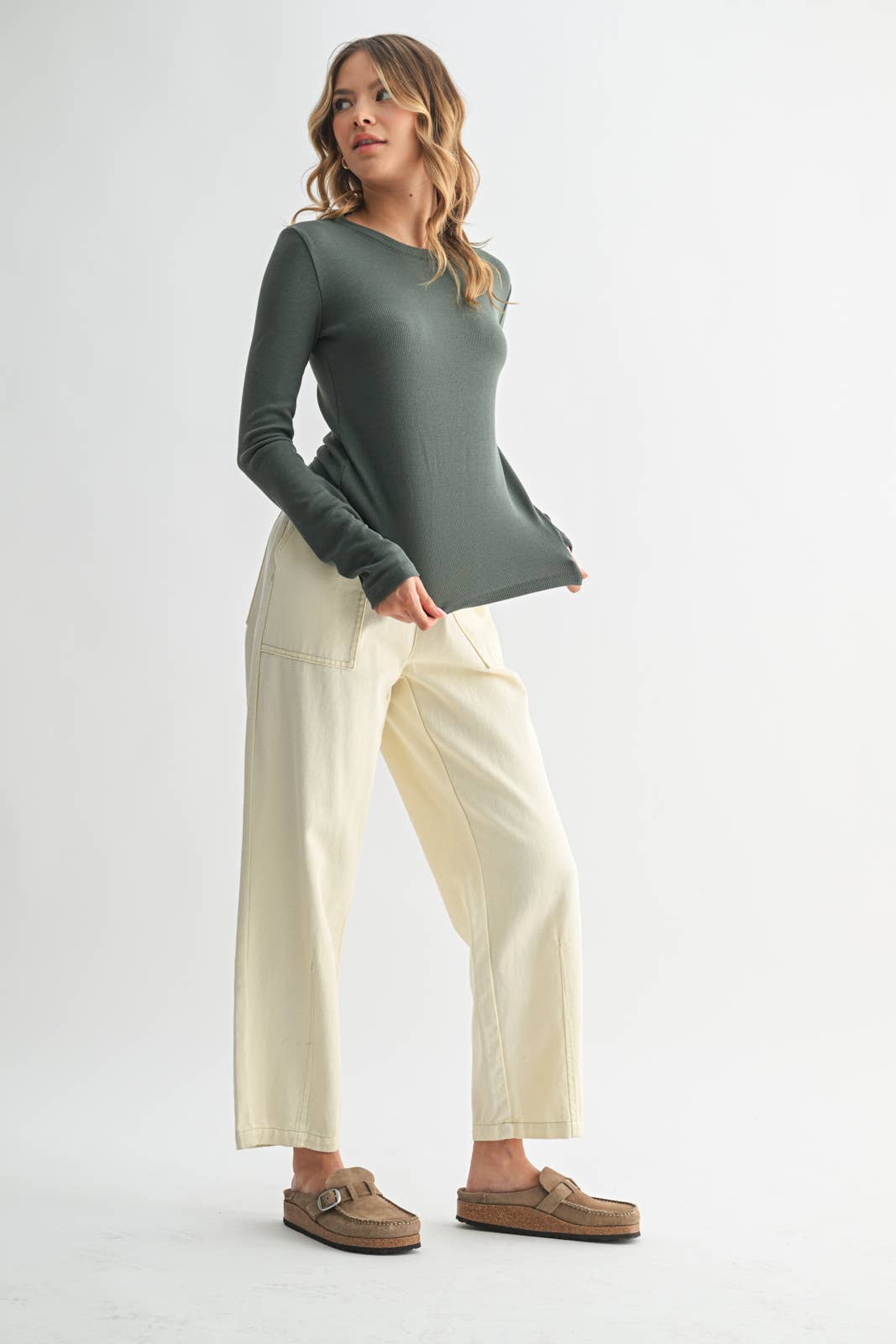 Classic Rib Knit Tee