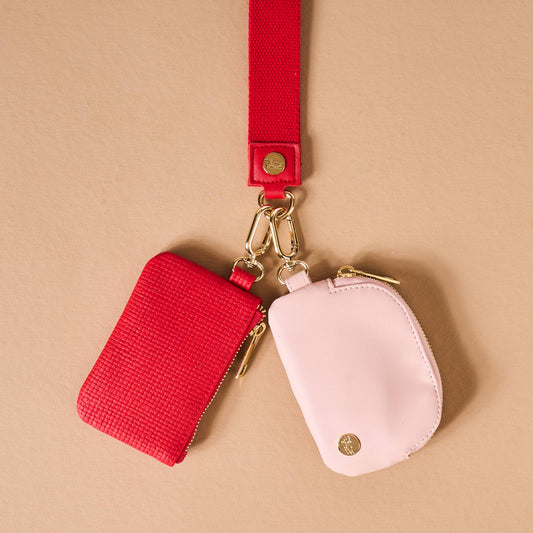 Dynamic Duo Pouch Luxe Wristlet-Partners in Crime