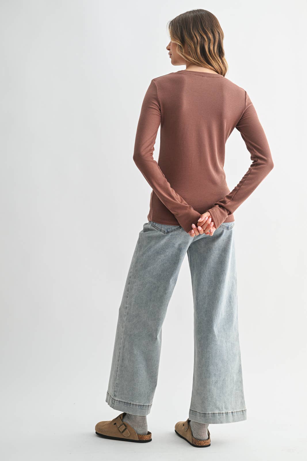 Classic Rib Knit Tee