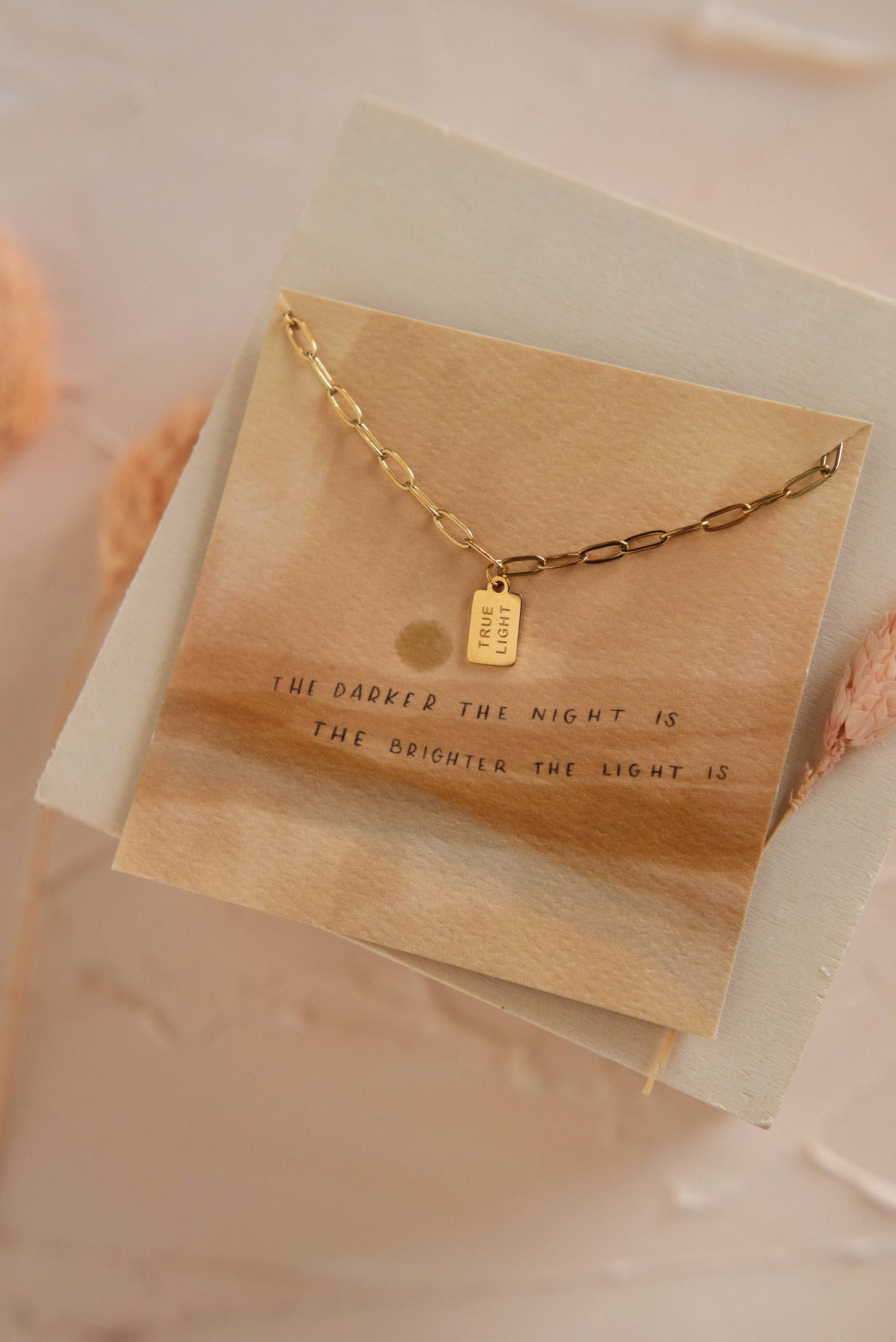 True Light Mini Tag Necklace