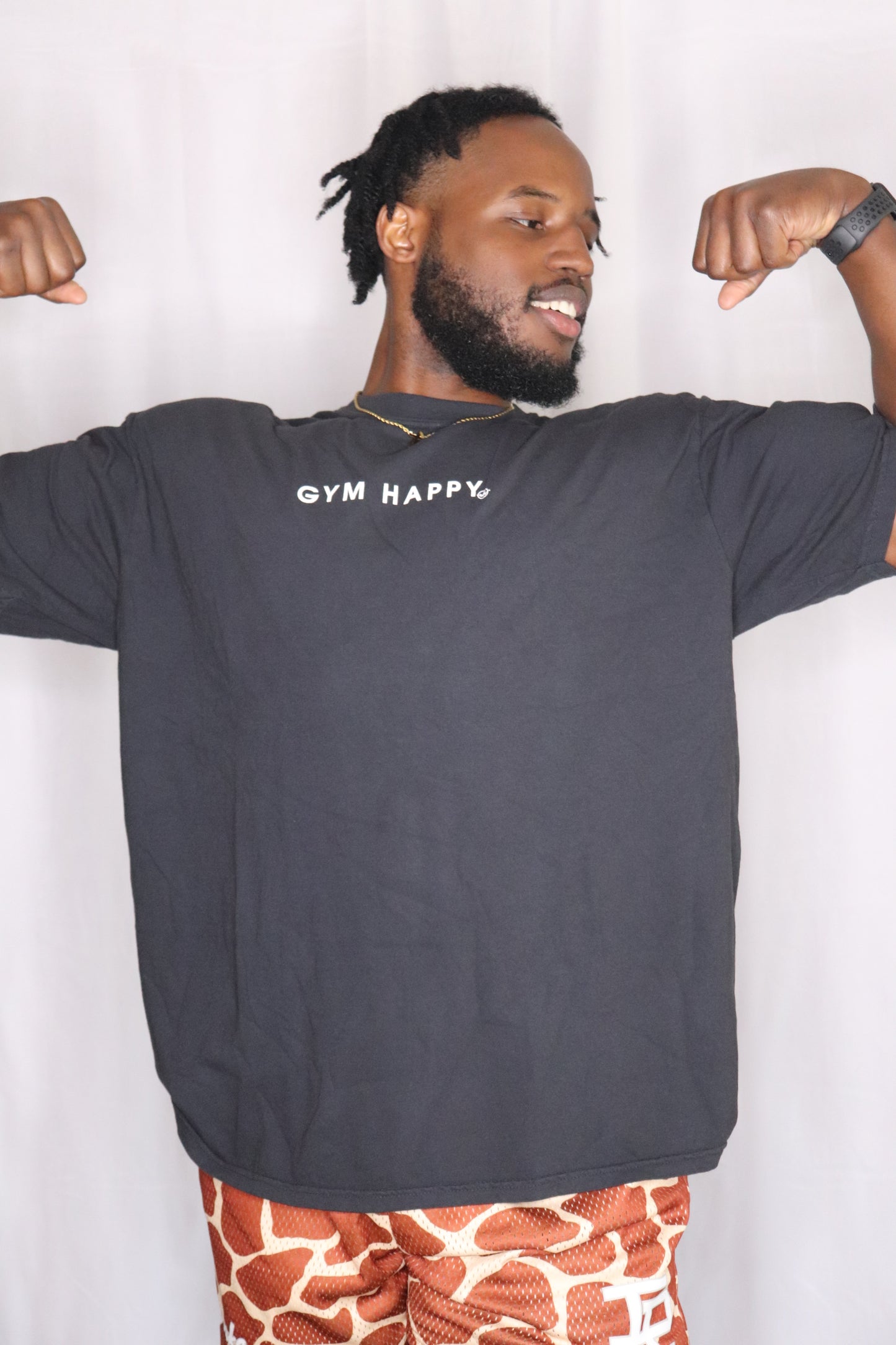 Gym Happy Workout Graphic Tee