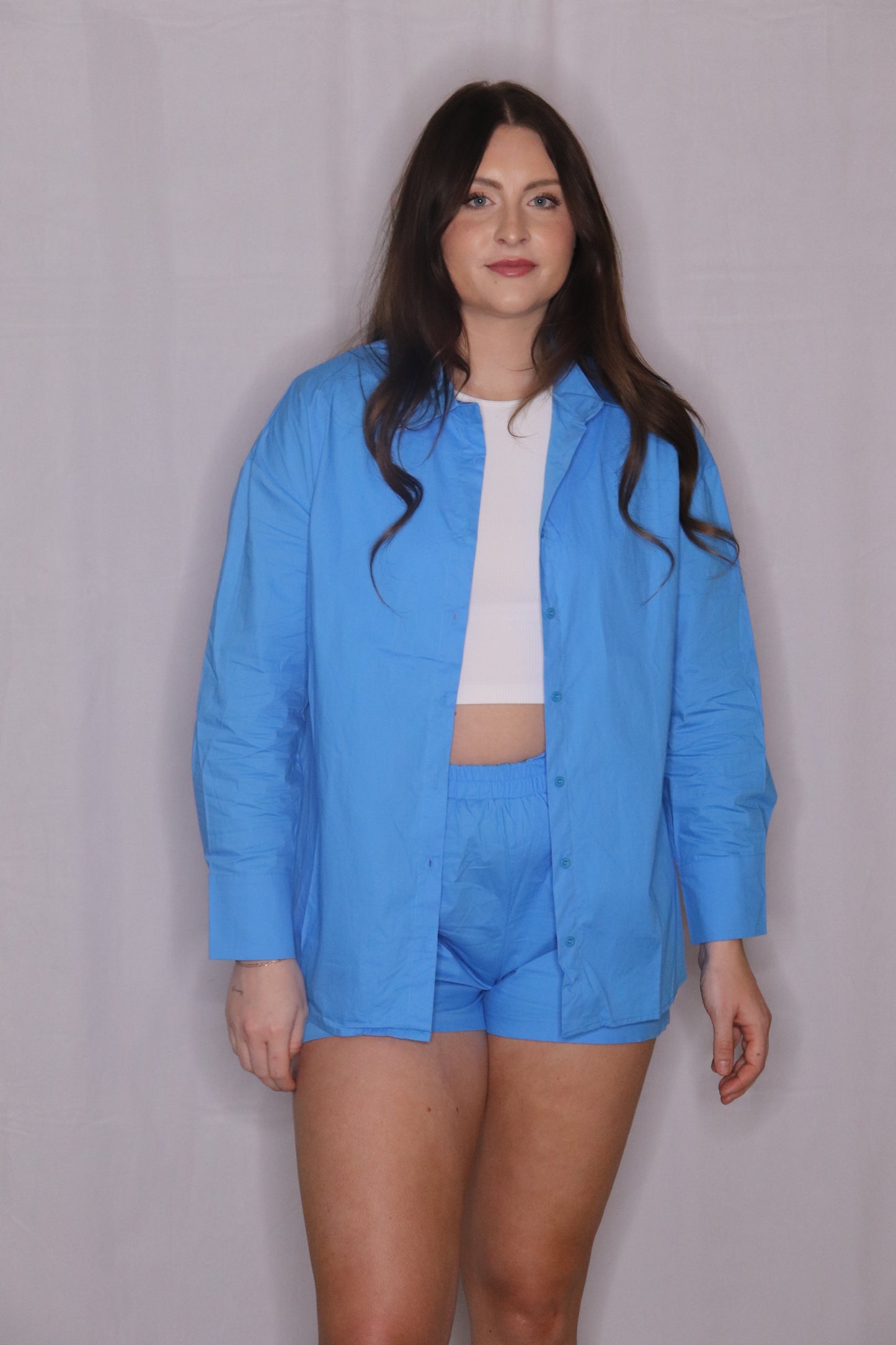 The Sydney Set-Button Up Shirt And Shorts Two Piece Set